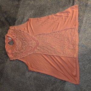 Coral work blouse